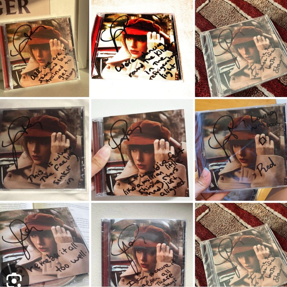 ISO Taylor Swift Red TV signed cd with lyrics